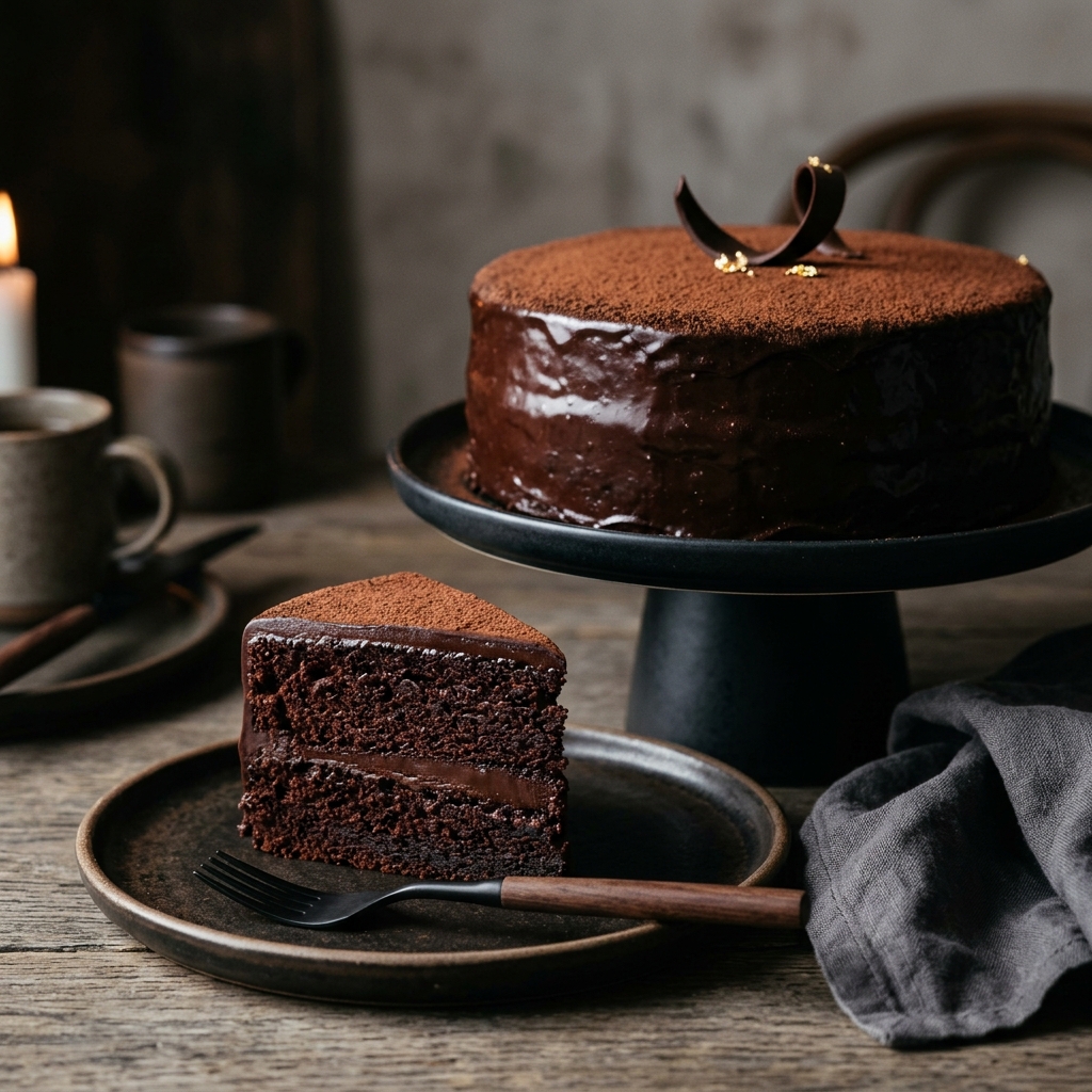 Midnight Truffle Cake